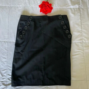 Blumarine wool blend buttons midi skirt